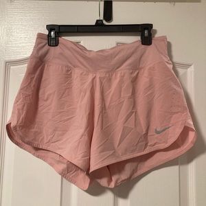 Nike pink running shorts